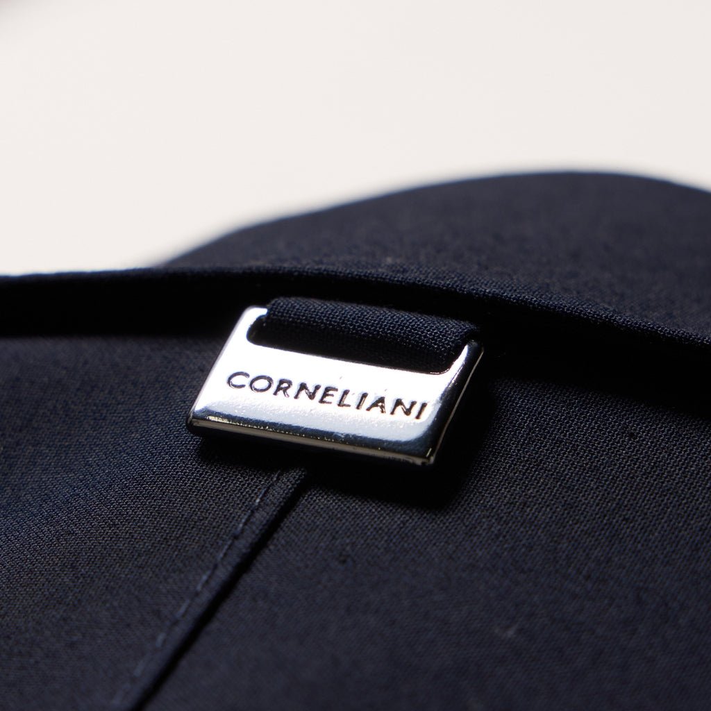 Waterproof CORNELIANI Trench Coat for Men - Navy Blue | All-Weather Protection for Business & Outdoor Activities