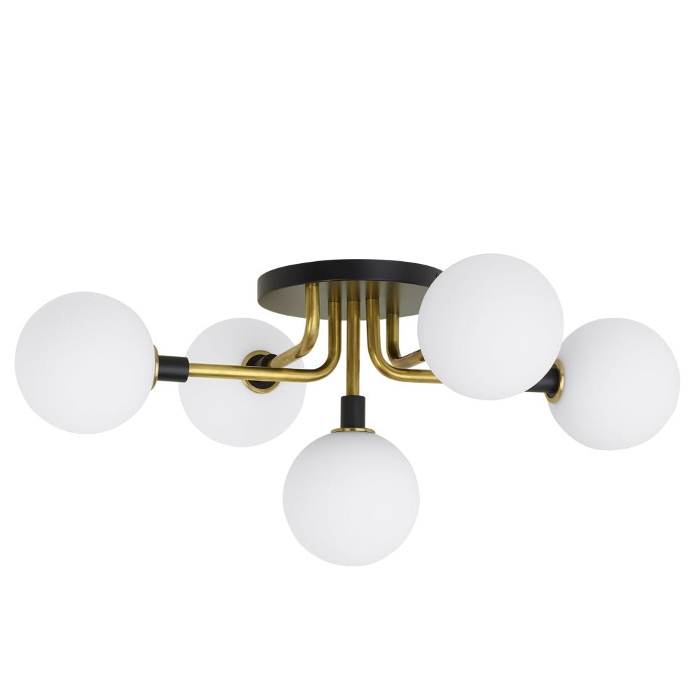 Ambra Flush Mount Ceiling Light - Modern LED Fixture for Bedroom, Living Room & Kitchen - Energy Efficient Indoor Lighting Solution