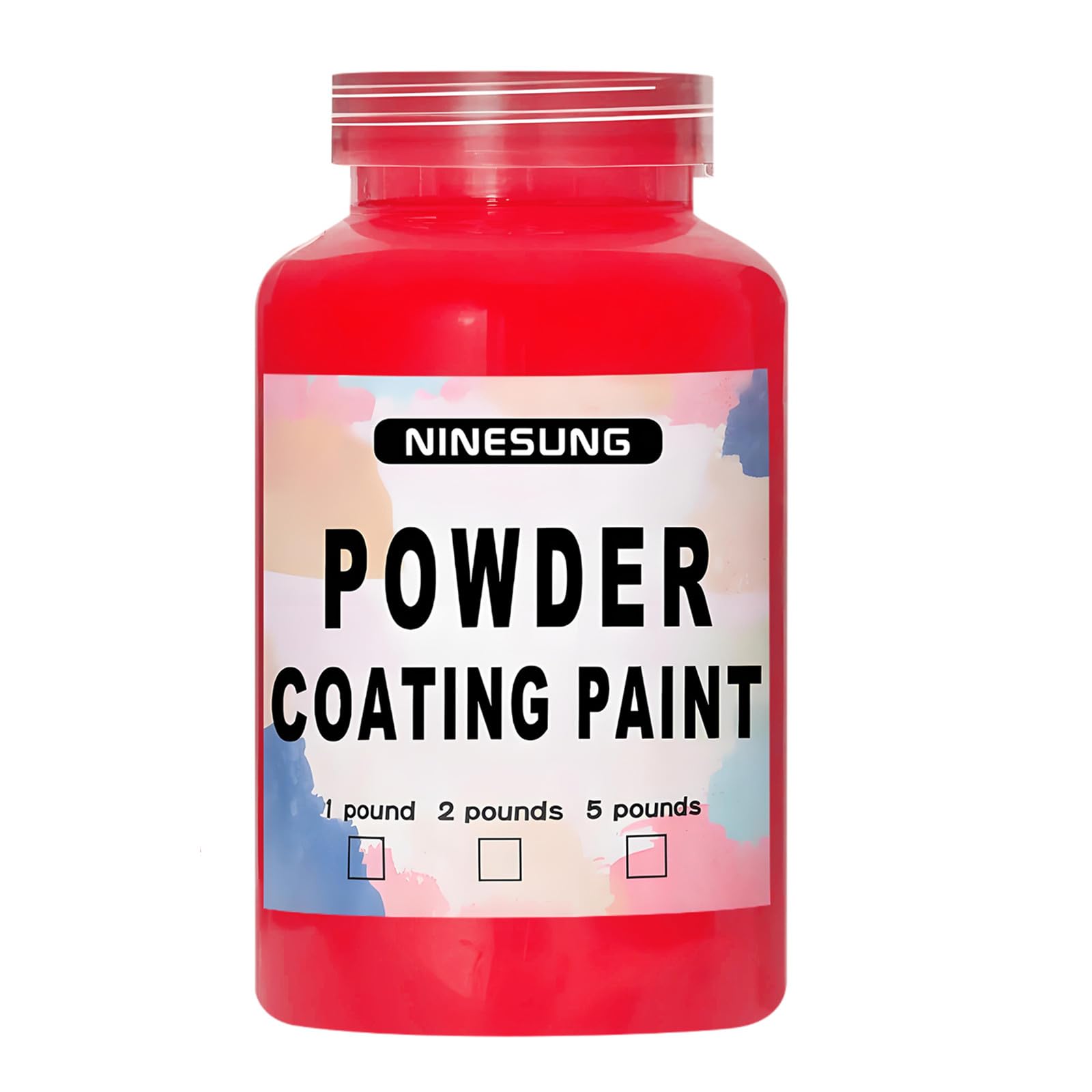 Premium Powder Coating Paint for Metal Surfaces - 16oz Heat-Resistant Red Powder Paint for Cars, Steel Structures & DIY Projects | Durable Finish for Factories, Playground Equipment & Garden Decor