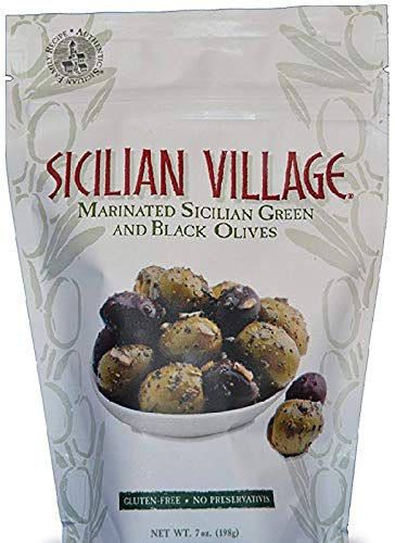 Premium Marinated Olives - Green & Black Olive Mix | Gourmet Appetizer for Charcuterie Boards, Cocktail Parties & Mediterranean Dishes