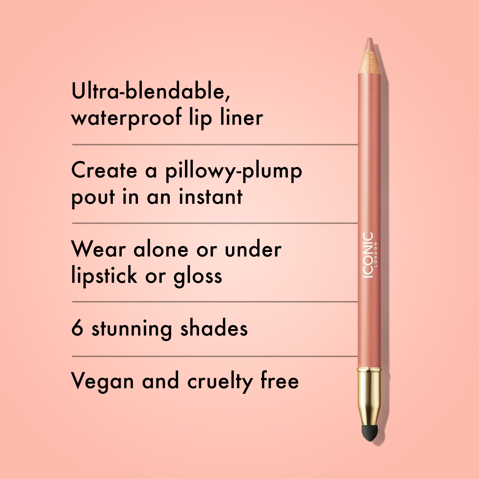 Fuller Pout Sculpting Lip Liner - Waterproof & Long-Lasting Lip Pencil for Plumping & Defining Lips | Perfect for Everyday Makeup & Special Occasions