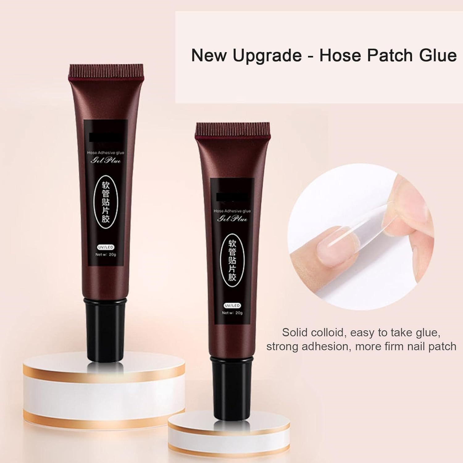 INOG Professional Gel Nail Glue 20ML - Strong Adhesive for Soft Gel Nail Tips, Rhinestones & Nail Charms | Multi-Purpose Nail Art Glue for Salon & Home Manicures | Perfect for DIY Nail Extensions, Gem Decorations & Nail Repair