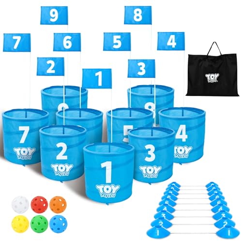 Blue-9 Pack Golf Buckets