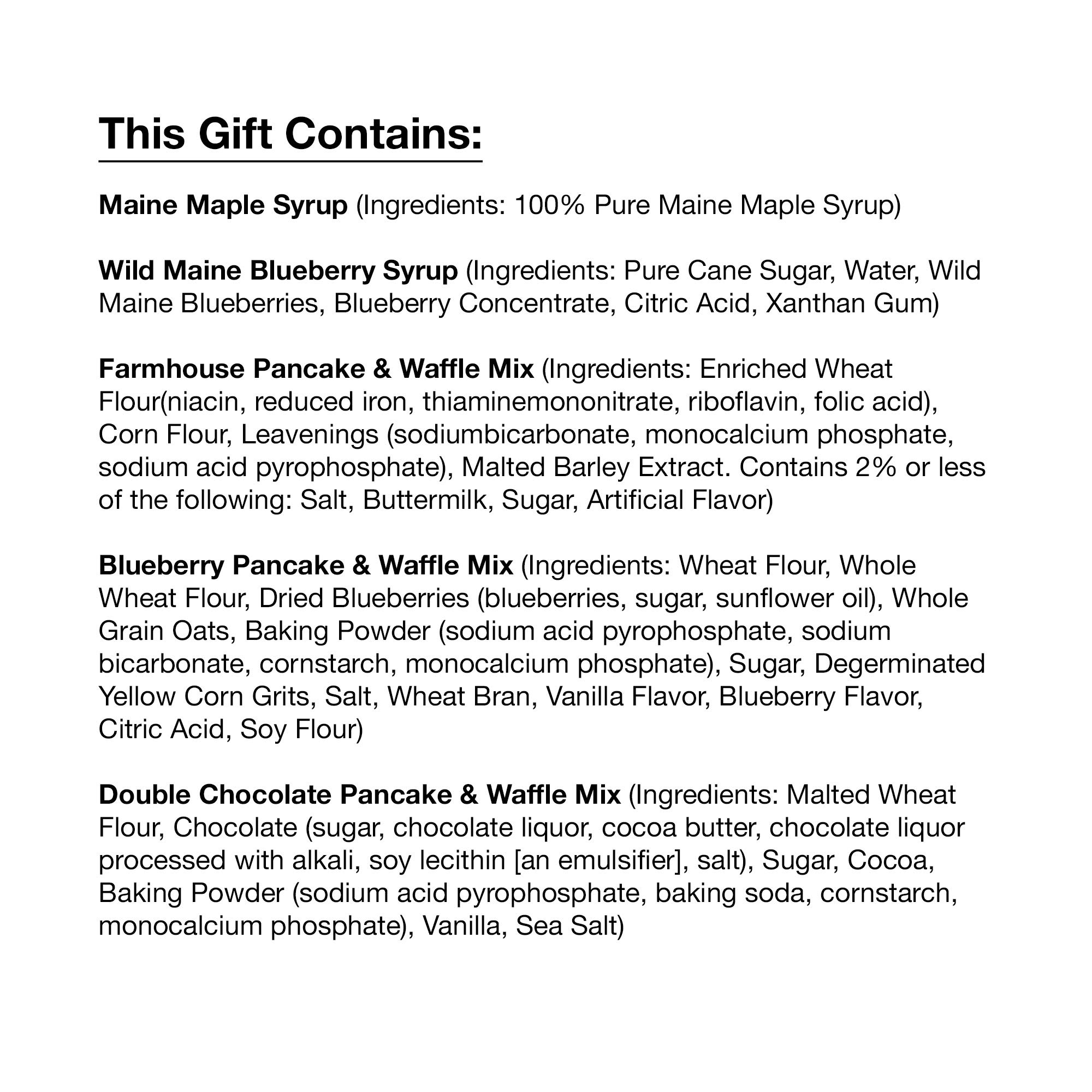 Stonewall Kitchen 7 Piece Signature Pancake Gift Set - Premium Buttermilk Pancake Mix & Syrup Collection - Perfect for Breakfast, Brunch & Holiday Gifting