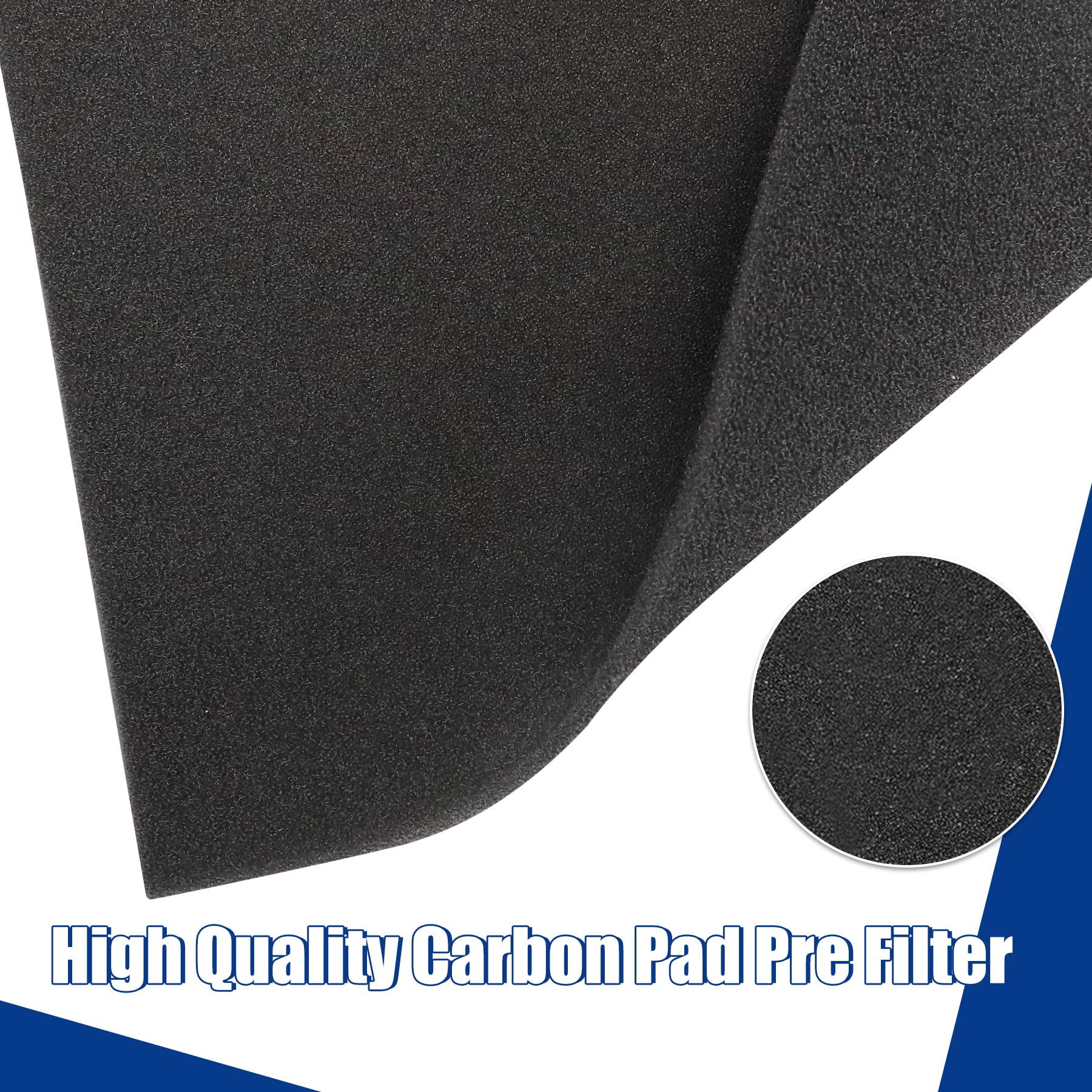Cut to Fit Foam Pad Pre Filter - Universal Replacement for Air Purifiers, AC Units, Dehumidifiers & Trash Cans (39