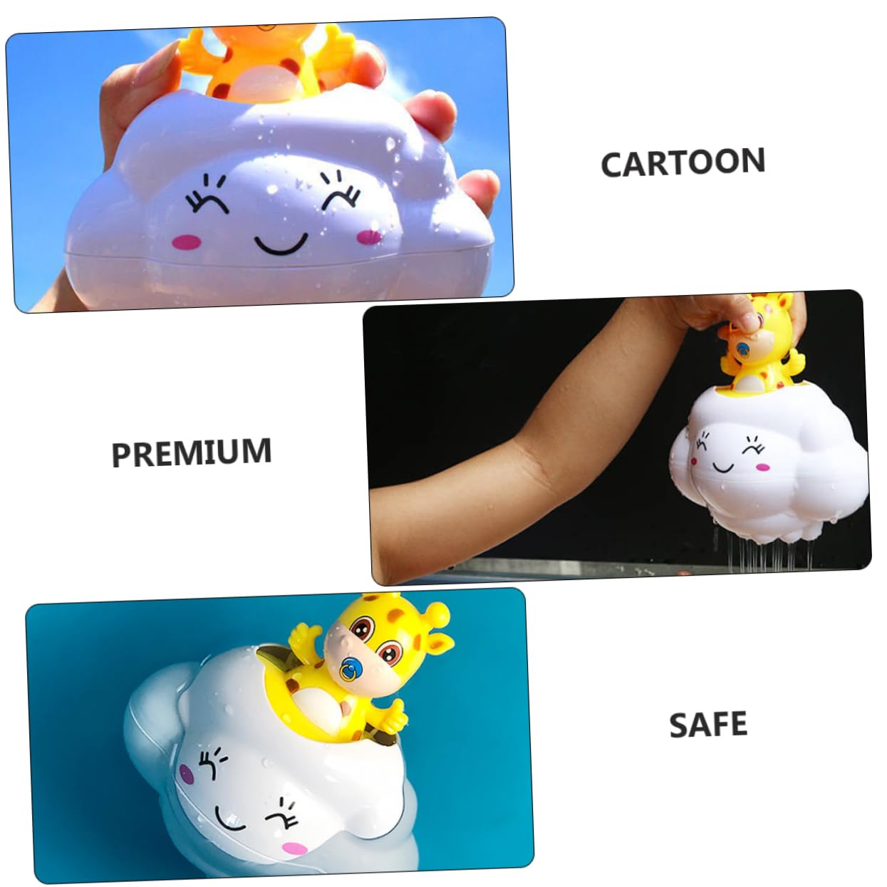 6 Pcs Kids Water Toys - Fun Bath Sprinklers & Swimming Sprayers for Toddlers, Colorful Waterfall Bathing Toys for Pool & Beach Playtime