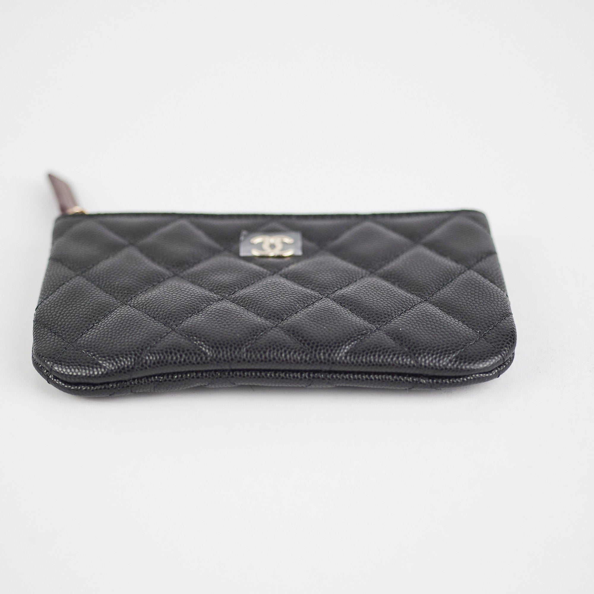 Chanel Mini O Case Black Caviar Leather Crossbody Bag - Luxury Designer Handbag for Women | Perfect for Evening Parties, Date Nights & Special Occasions