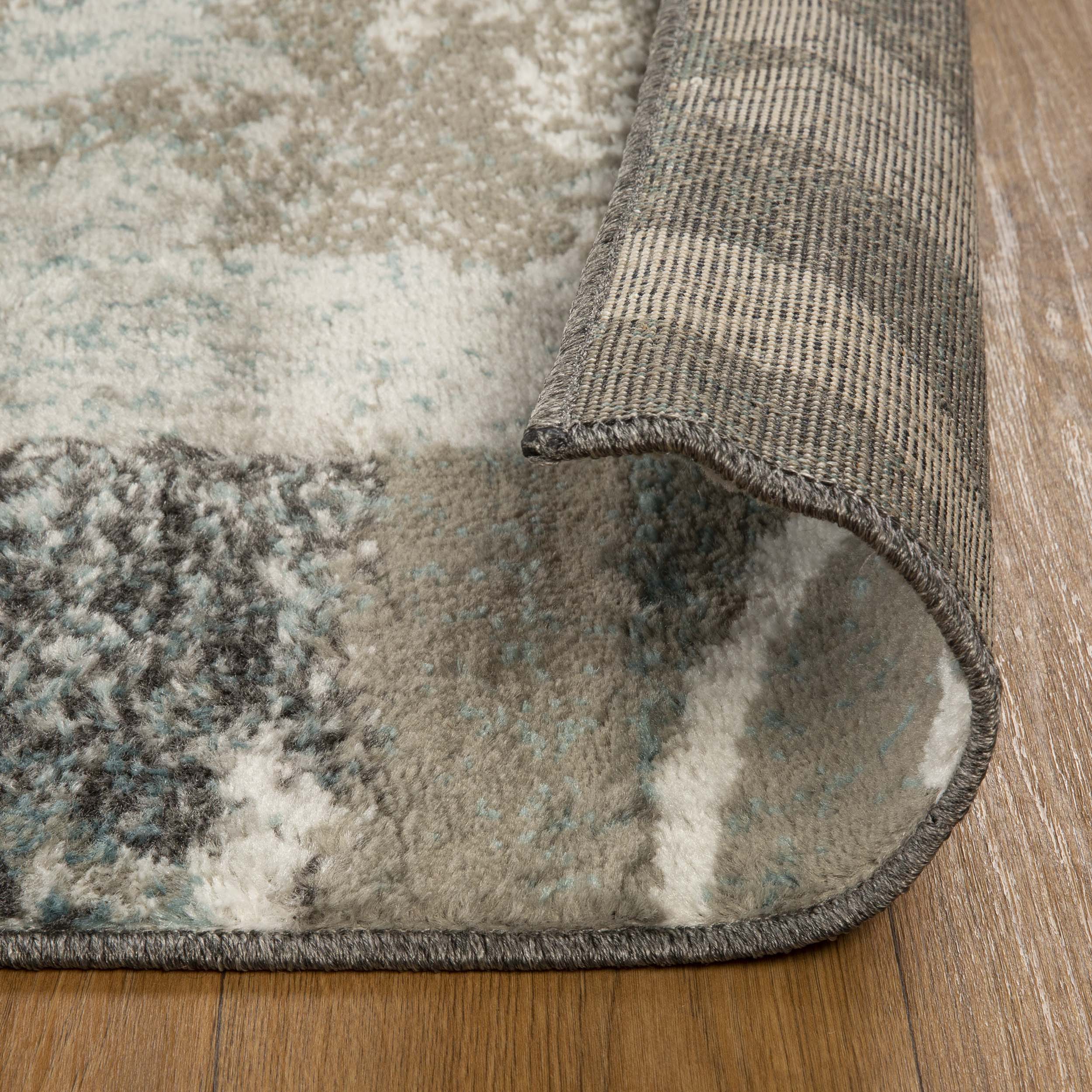 Stylish Pastiche Contemporary Floral Patchwork Indoor Area Rug - Non-Slip Living Room Carpet, Bedroom Runner Rug for Home Decor