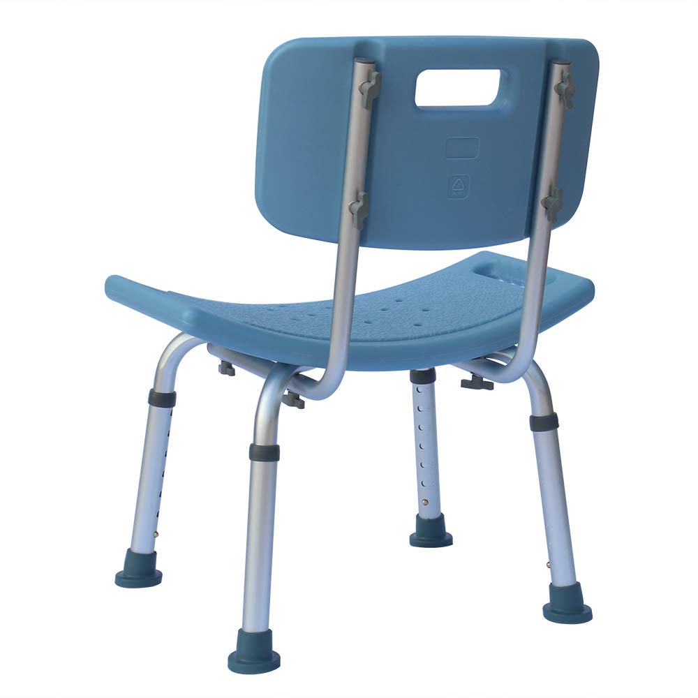 Adjustable Aluminum Alloy Shower Chair for Seniors & Elderly - Comfortable Bath Seat with Non-Slip Feet, Handicap Accessible Bathtub Bench - Ideal for Baby Bathing, Post-Surgery Recovery & Mobility Assistance