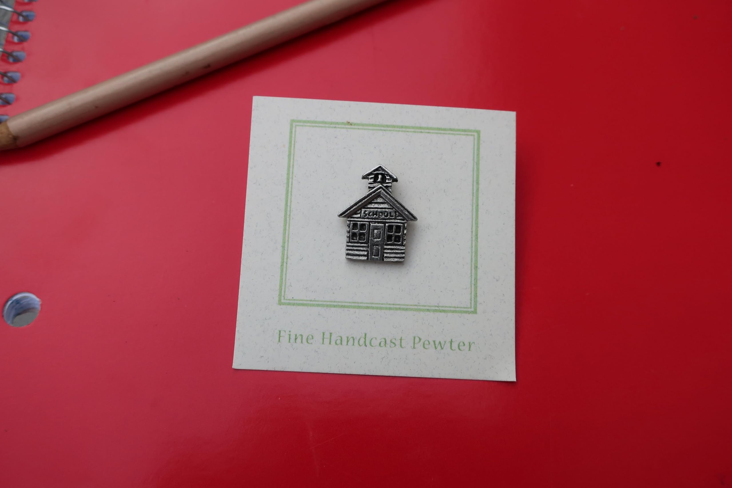 Jim Clift Design Vintage School House Lapel Pin - Classic Collectible for Teachers, Students & Alumni - Perfect for Jackets, Backpacks & Gifts