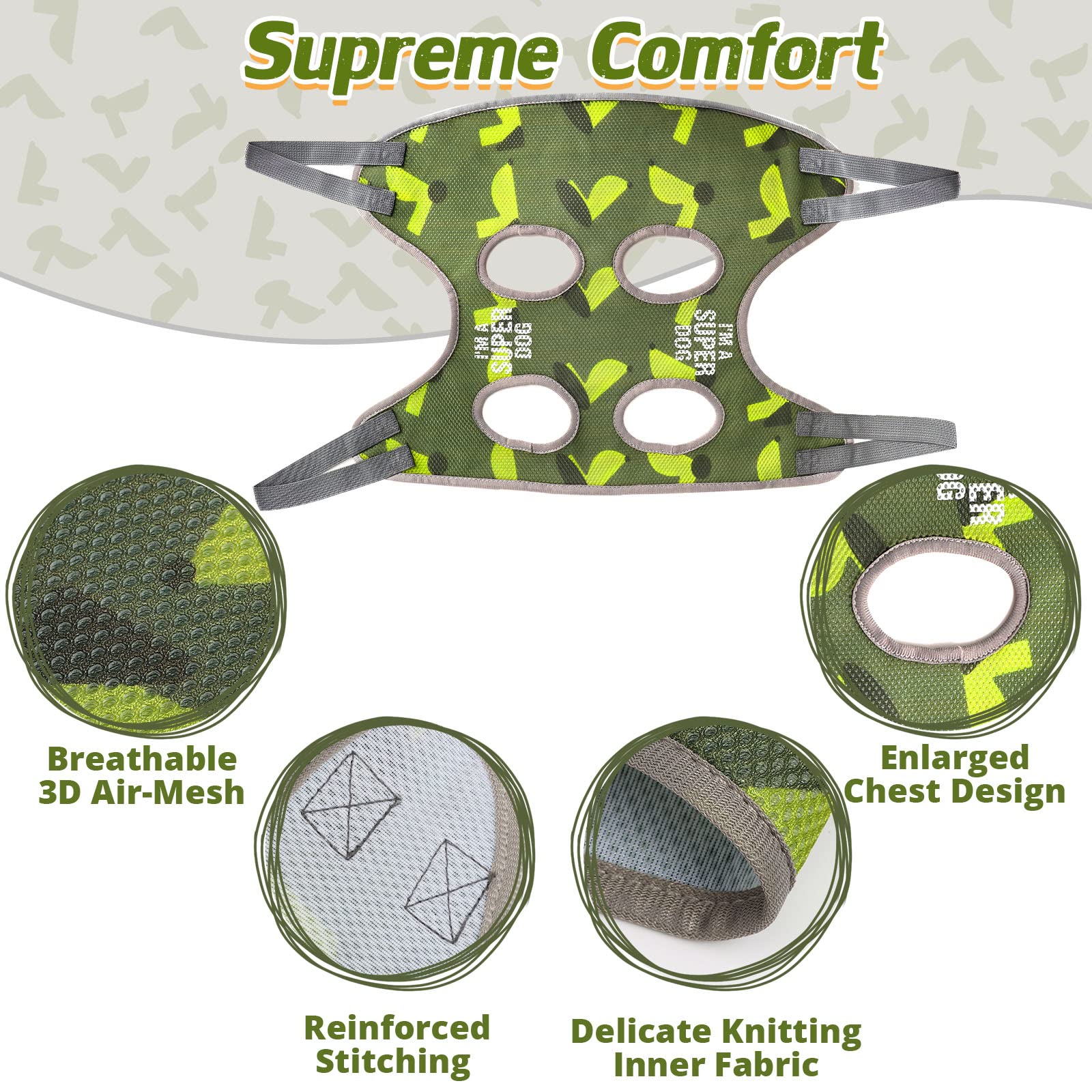 Jenico Dog Grooming Hammock Harness - Adjustable Pet Sling for Safe Bathing & Nail Trimming - Includes Nail Clippers, Trimmer, File & Grooming Comb - Perfect for Home Pet Care & Professional Grooming Sessions
