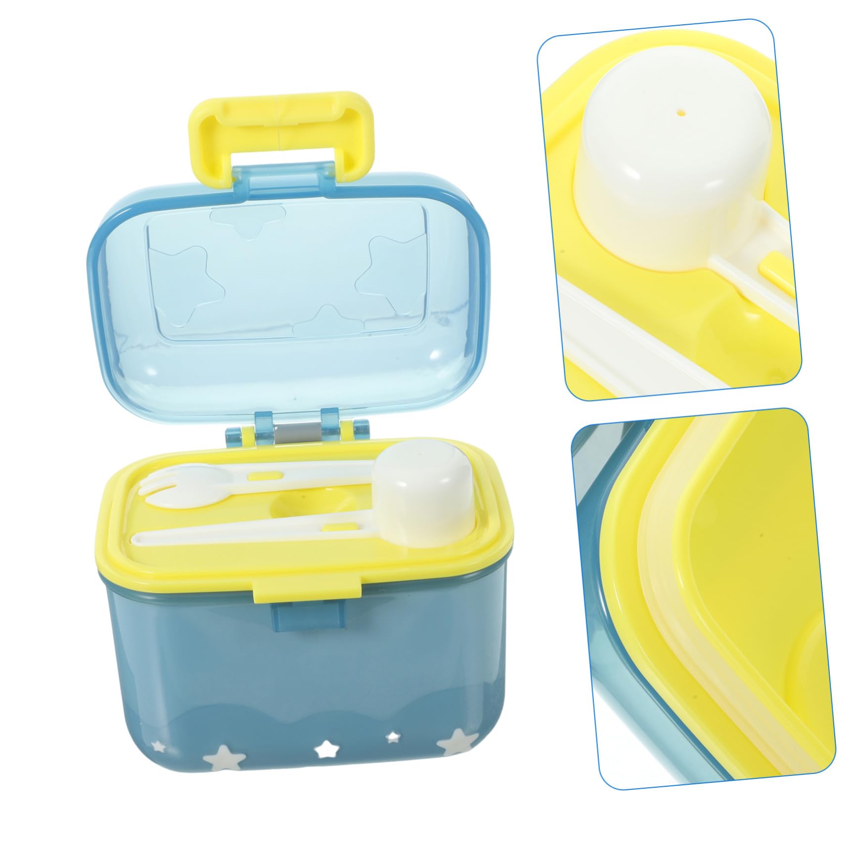 Portable Baby Formula Dispenser Container with Spoon - Travel-Friendly Milk Powder Storage for On-the-Go Feeding | BPA-Free Polypropylene Powder Box for Diaper Bags, Outings & Baby Care Essentials