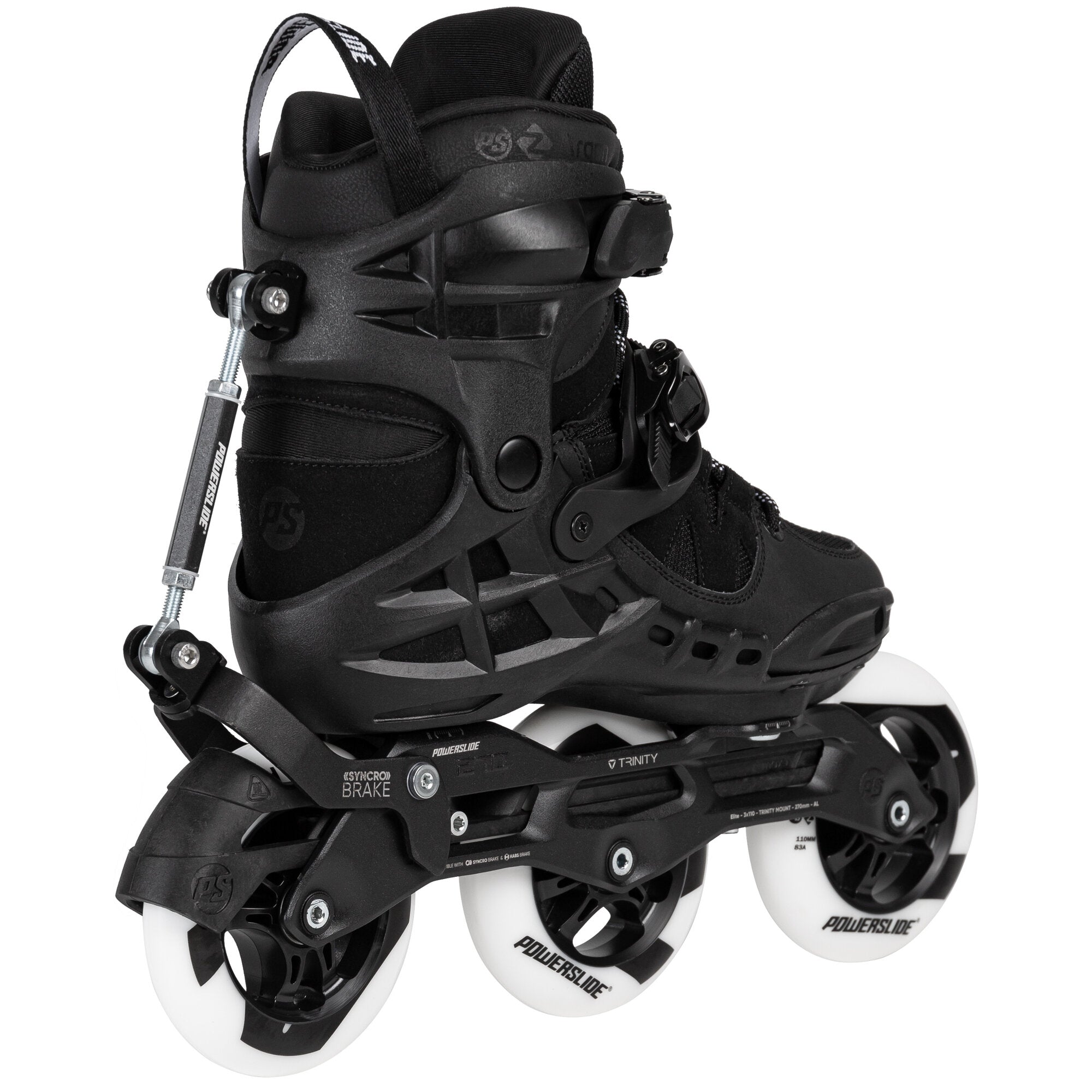 Phuzion Argon Syncro Black 110 - Premium Cycling Shoes for Road & Mountain Bikes - Lightweight & Durable for Competitive Riders & Training