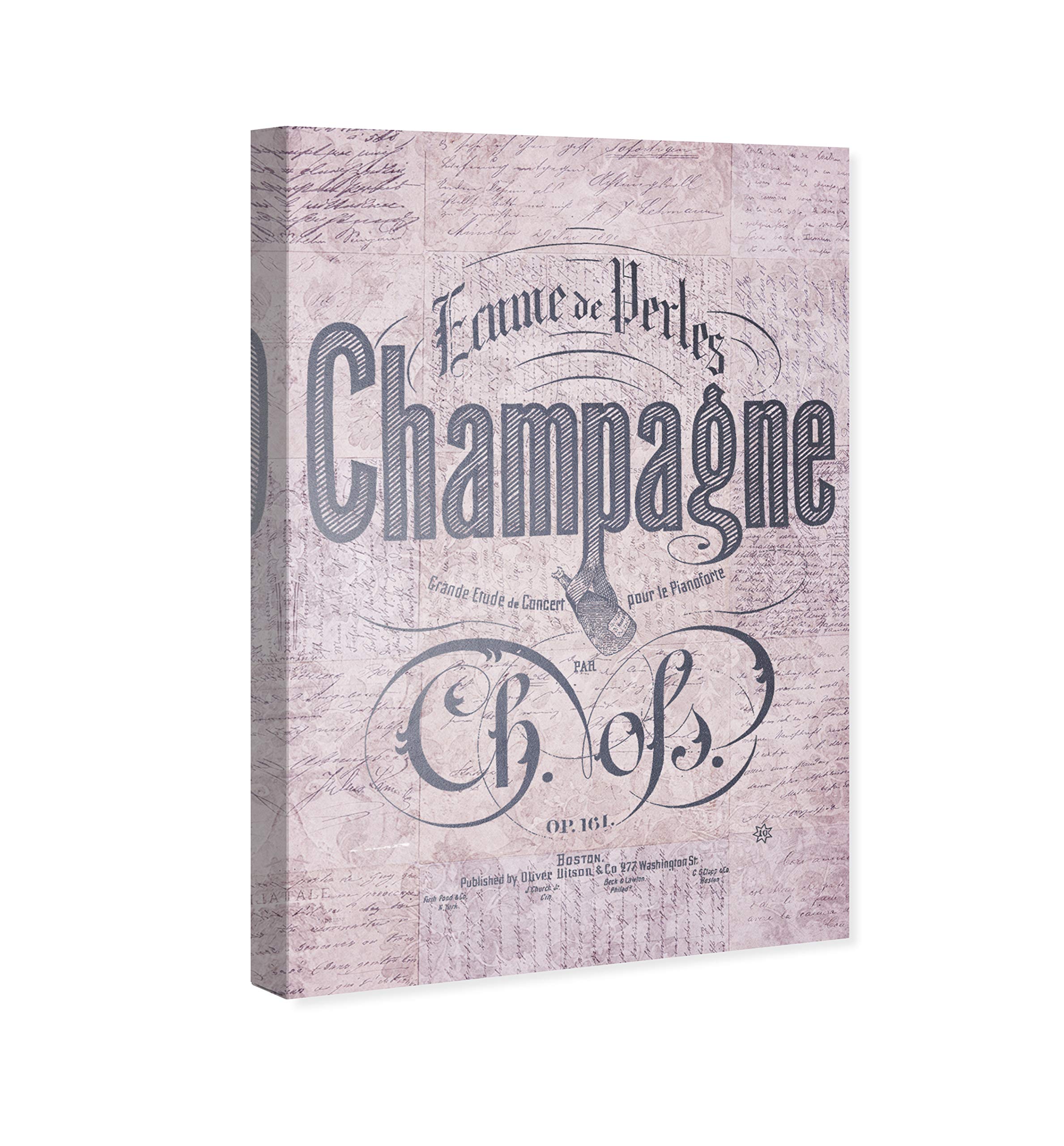 Purple Champagne Wall Art Canvas Print - 10