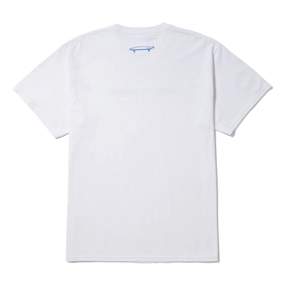 HUF x CRAILTAP Sorry Short Sleeve T-Shirt - White | Streetwear Graphic Tee for Men & Women | Casual Wear, Skate Style, Urban Fashion