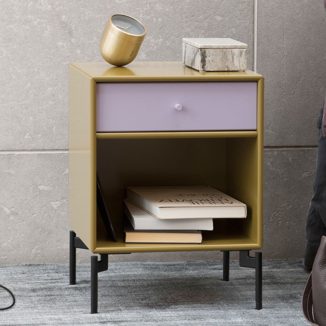Modern Wooden Nightstand with Drawers and Legs - Stylish Bedside Table for Bedroom, Living Room, or Office - Perfect for Storage and Decor