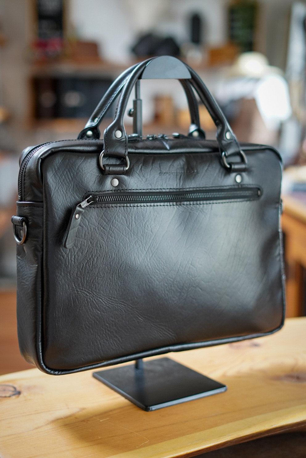 Premium Steerhide Black Work Bag - Durable & Stylish Essential for Professionals | Perfect for Office, Commuting & Business Travel