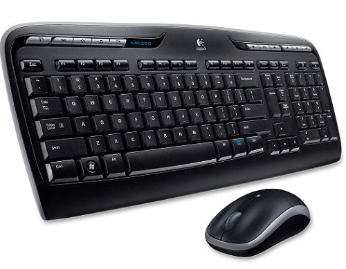 Logitech MK320 Wireless Keyboard and Mouse Combo - 2.4GHz USB Receiver, Plug-and-Play for PC/Laptop - Ergonomic Design for Home Office, Gaming & Workstations