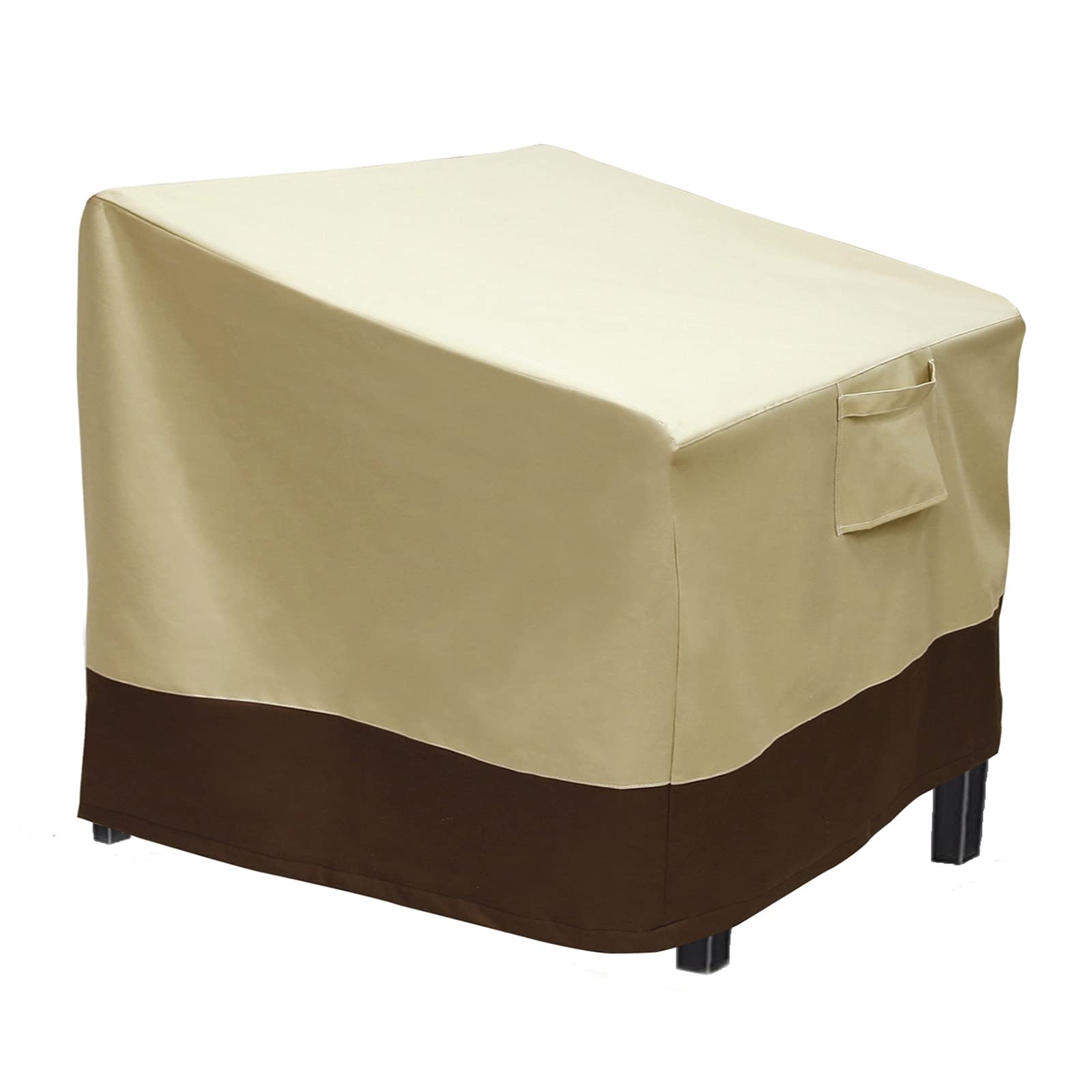 2 Pack Heavy Duty Water Resistant Patio Chair Covers - All Weather Outdoor Furniture Protection (38x35x31 Inches) for Lounge Chairs, Decks & Backyards