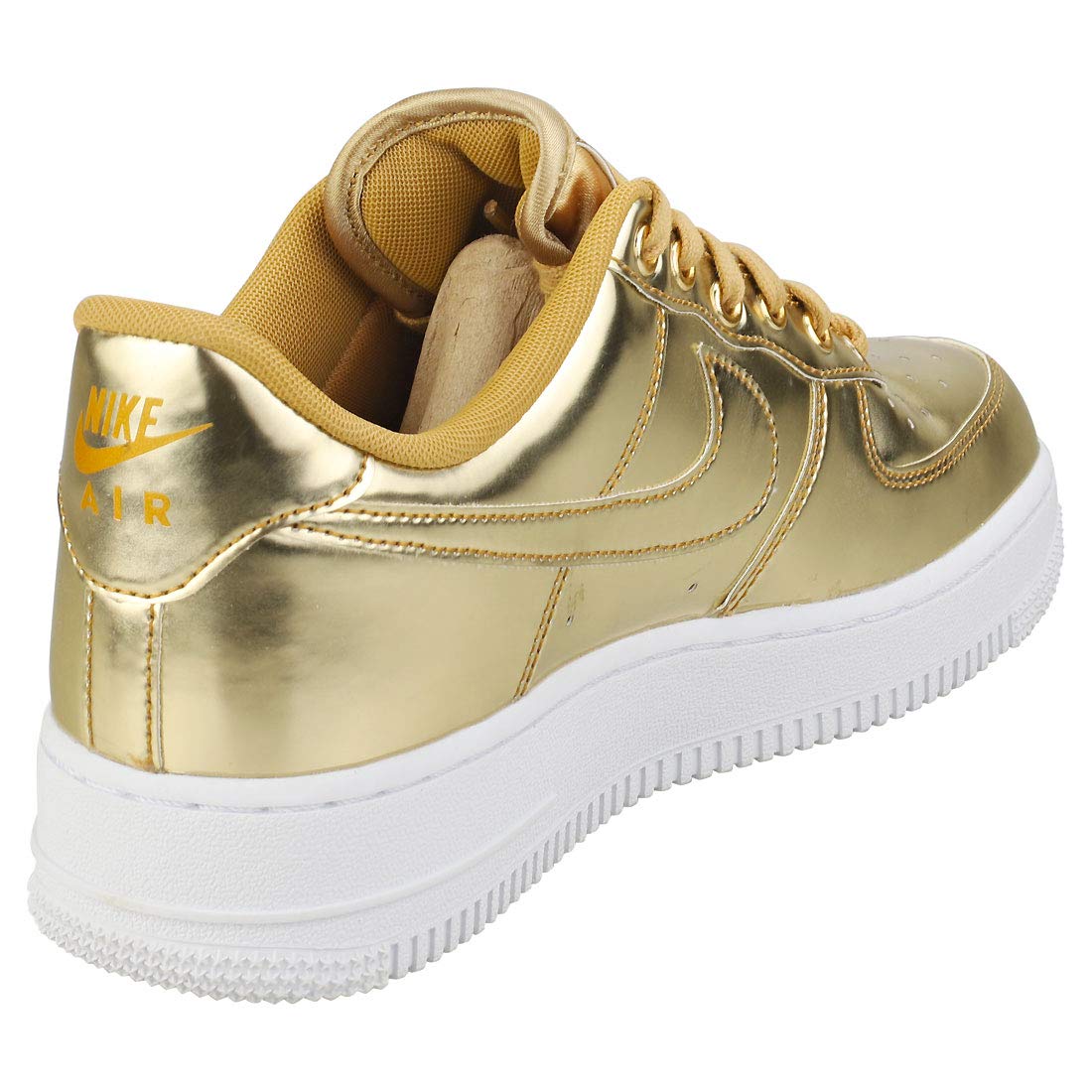 Nike Women's Air Force 1 SP Sneakers CQ6566-700 Metallic Gold - Comfortable Athletic Shoes for Running, Gym & Casual Wear