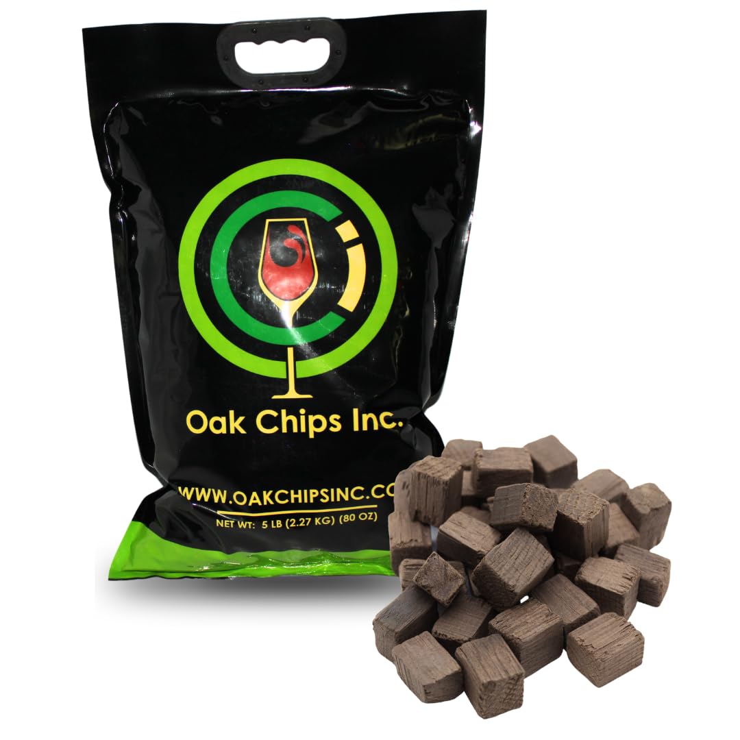 Premium French Oak Cubes for Brewing & Aging - Medium Plus Toast - 5 lbs - Enhance Wine, Whiskey, Beer & Spirits Flavor - Perfect for Home Brewing, Barrel Alternatives & Craft Cocktails