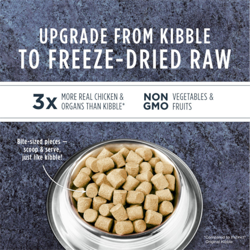 Freeze Dried Raw Chicken Dog Food - High Protein Grain-Free Meal for Small & Large Dogs - Perfect for Travel, Camping & Training Treats