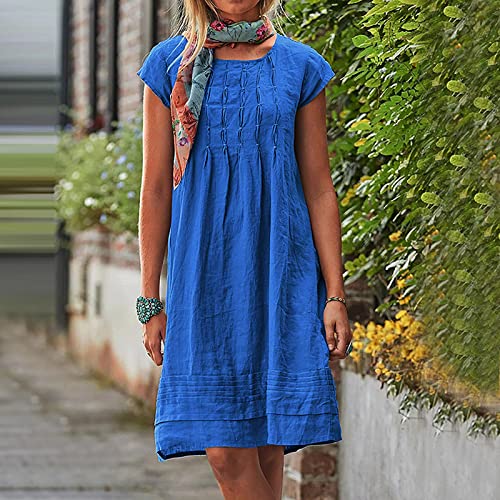 Linen Dress Blue