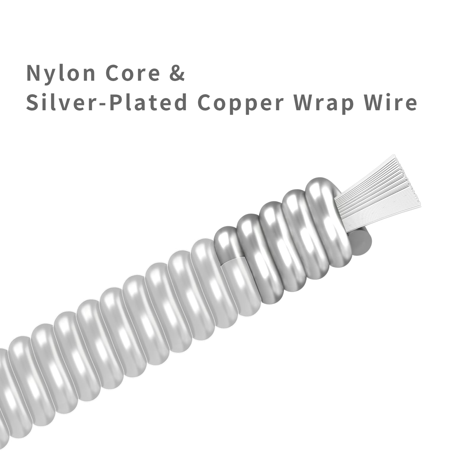 Alice Nylon Classical Guitar Strings Set - 6 Strings with Anti-Rust Silver Plated Coating & Tie End (Normal Tension, 1 Pack) | Perfect for Classical & Flamenco Guitar Players