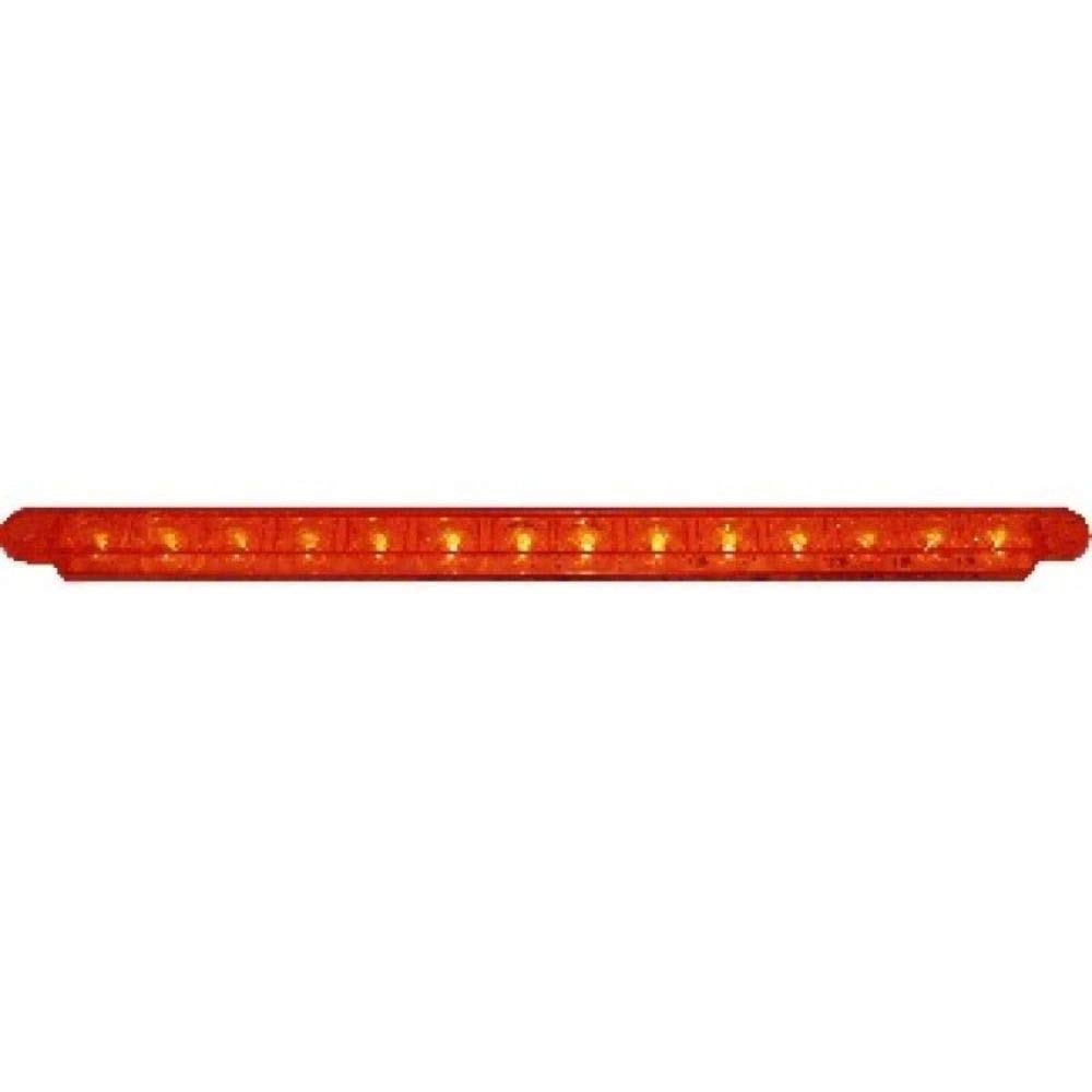 United Pacific 37897B Sequential LED Light Bar - 14 Red LED Auxiliary Light with Plastic Housing for Trucks, Off-Road Vehicles & Emergency Use