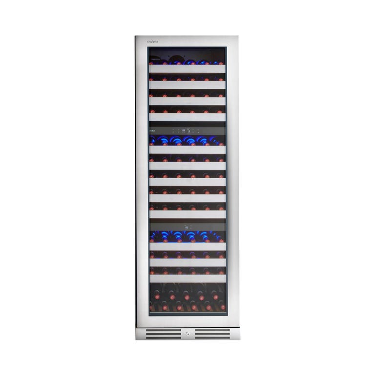 KN143T 143 Bottle Wine Cooler Refrigerator - Dual Zone Temperature Control for Red & White Wines - Perfect for Home Bars, Restaurants, and Wine Cellars