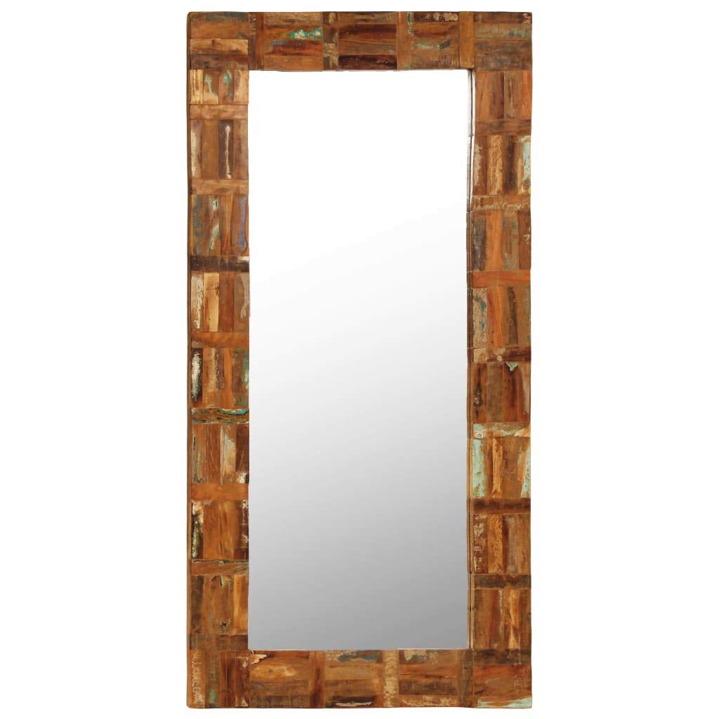 vidaXL Solid Reclaimed Wood Framed Wall Mirror 23.6