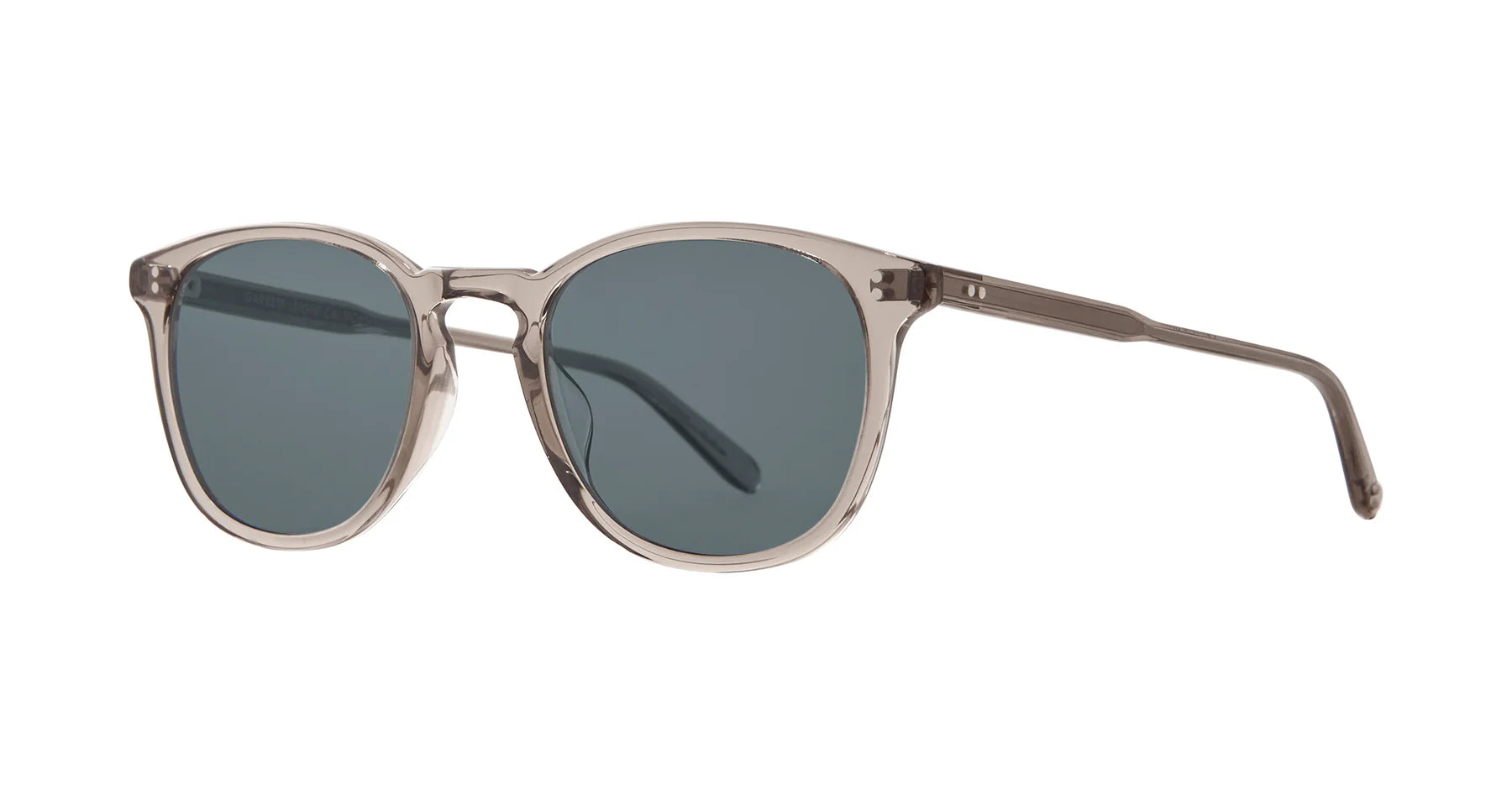 Garrett Leight Kinney 2007 Clay Crystal Polarized Sunglasses - Classic Aviator Style for Men & Women - Perfect for Driving, Beach & Outdoor Activities
