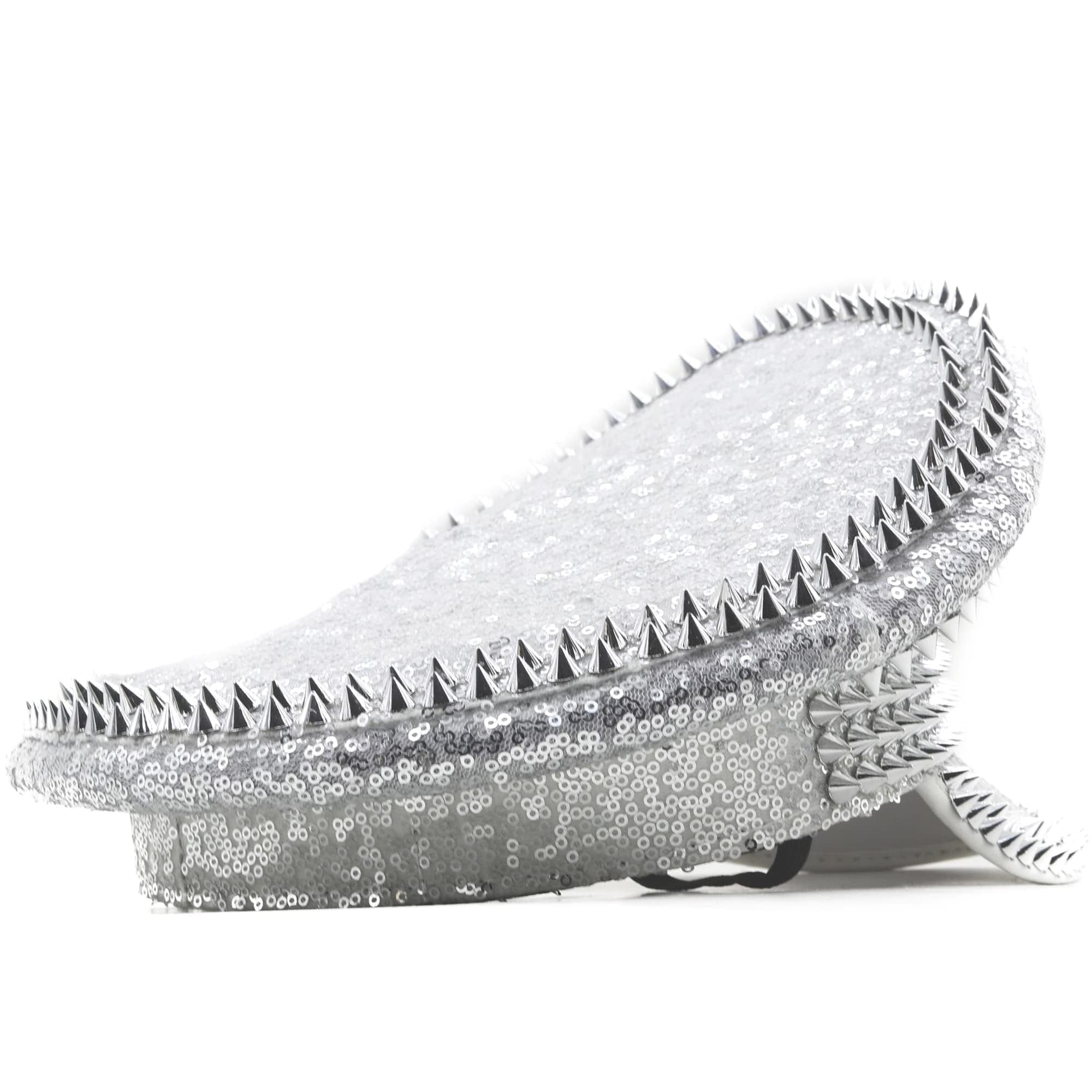 Sparkling Rhinestone Sequin Military Captain Hat for Women - Perfect for Burning Man, Music Festivals & Rave Parties - Glamorous Festival Accessory for Costumes & Nightlife Events