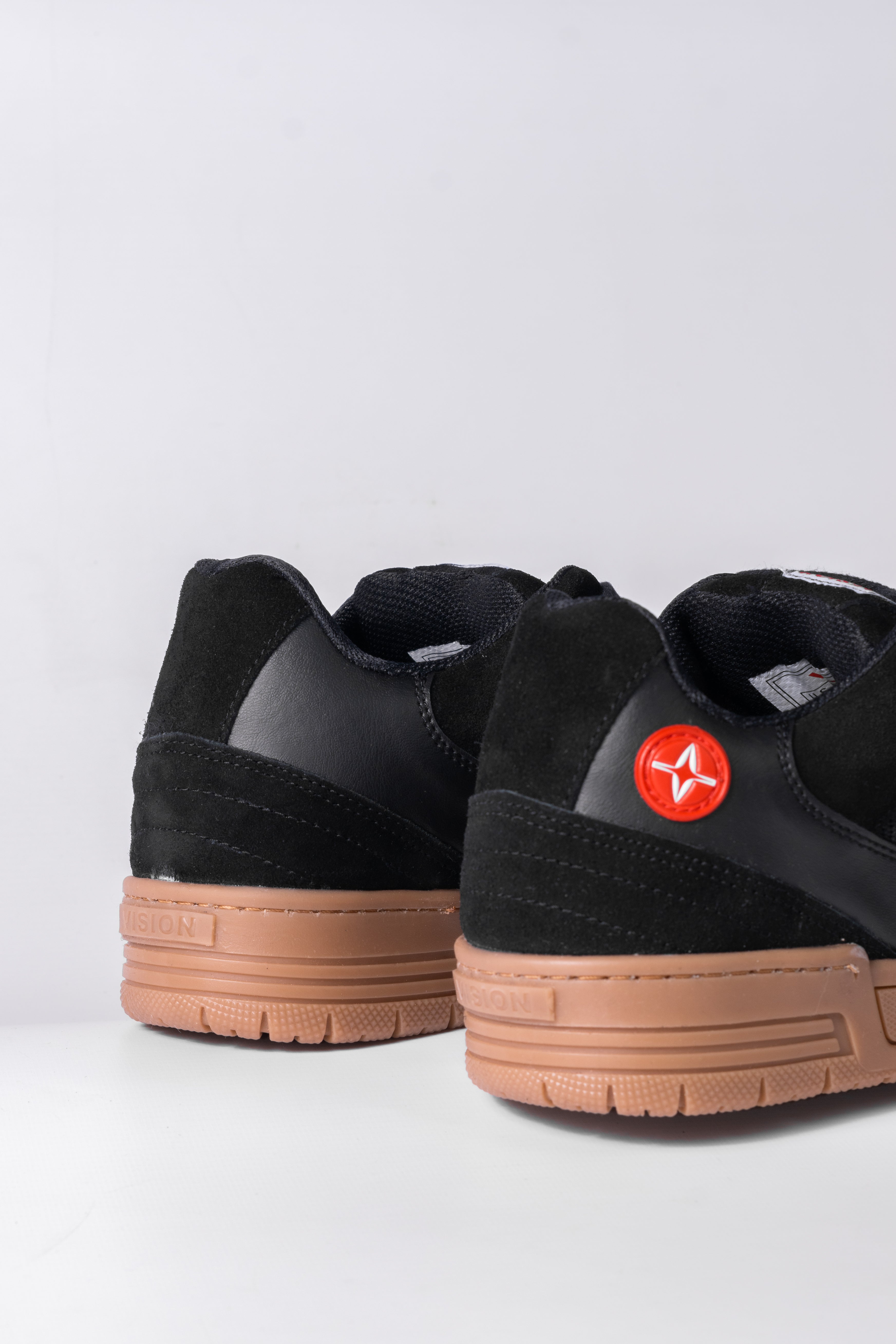 Unisex Vision Saavy Black Gum Sneakers - Comfortable Casual Shoes for Men & Women - Perfect for Running, Walking & Everyday Wear