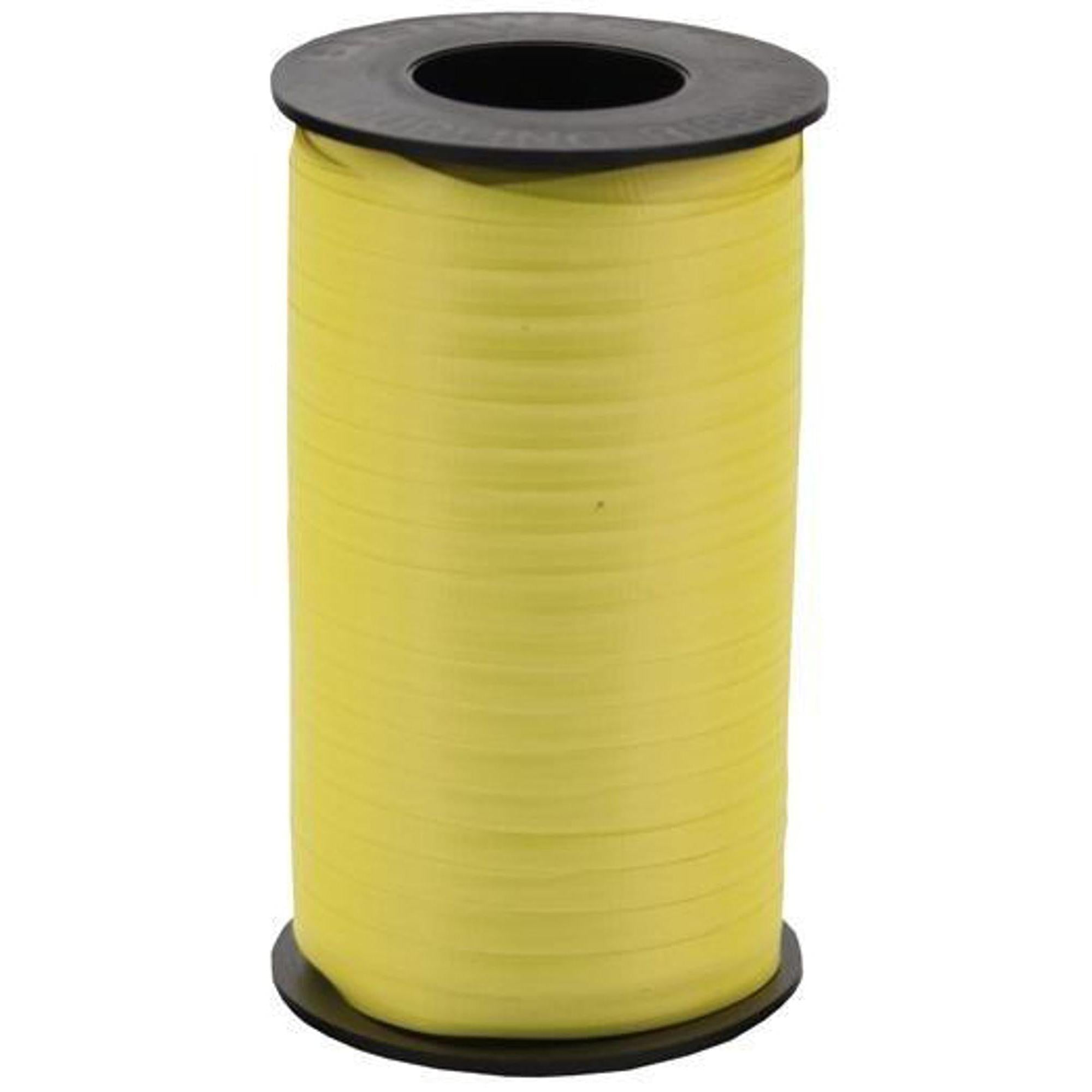 250 Yards of 3/8 Inch Wide Cheerful Daffodil Yellow Ribbon - Perfect for Gift Wrapping, DIY Crafts, and Party Decorations