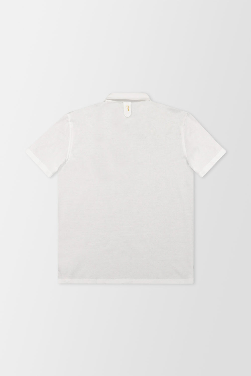 Billionaire White Short Sleeve Polo Shirt with Embroidered Crest Logo - Perfect for Casual Wear, Golf, and Business Casual Outfits