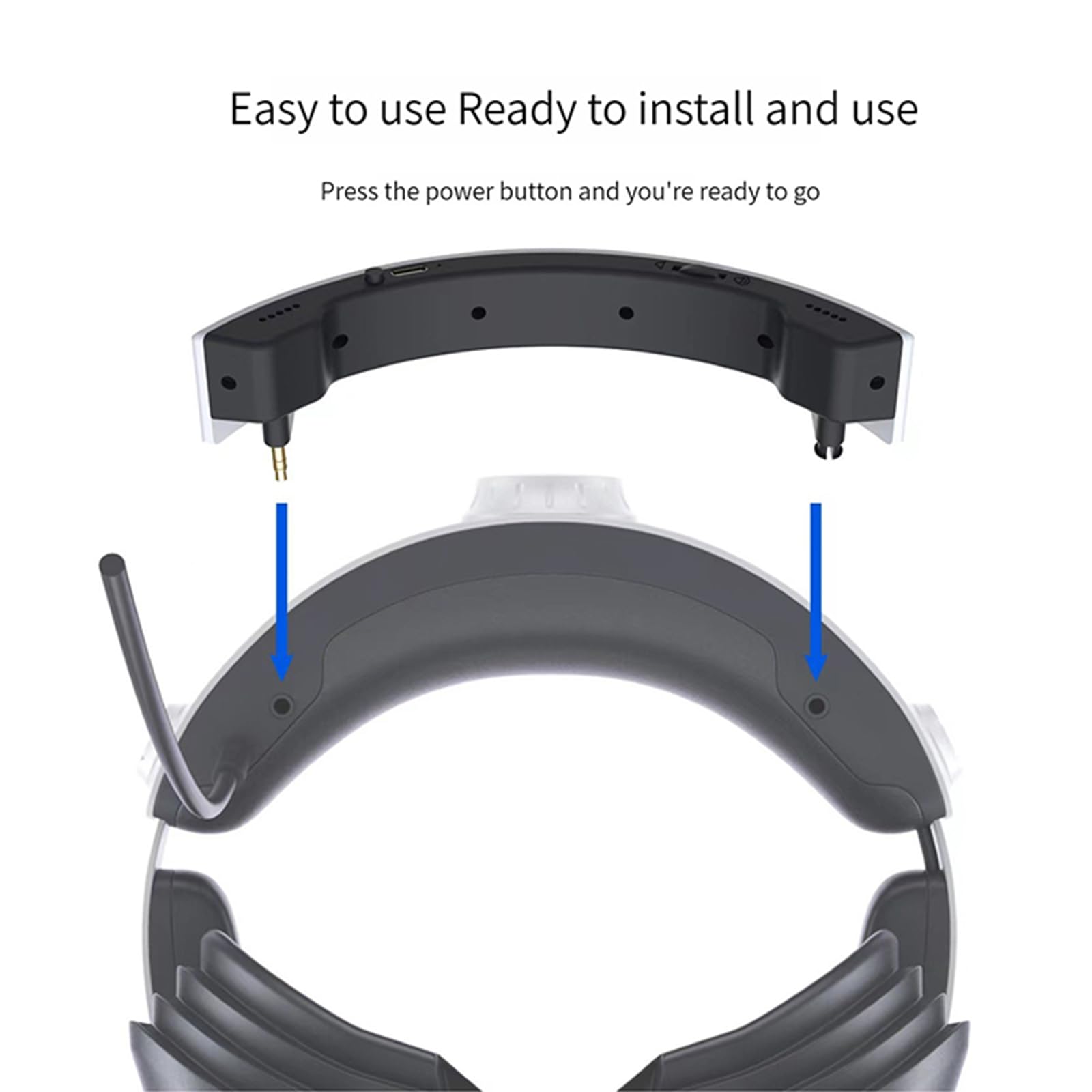 PS VR2 Headset Mini Speaker - 3D Surround Sound External Speaker for PSVR2 VR Headset - Perfect for Gaming, Movies & Virtual Reality Experiences