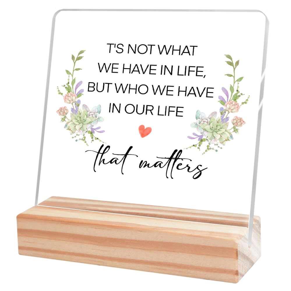 Inspirational Acrylic Desk Sign - Little Reminders Positive Message Plaque for Office & Home Decor | Motivational Gift for Women, Friends & Coworkers | Perfect for Workstations, Study Areas & Gift Giving