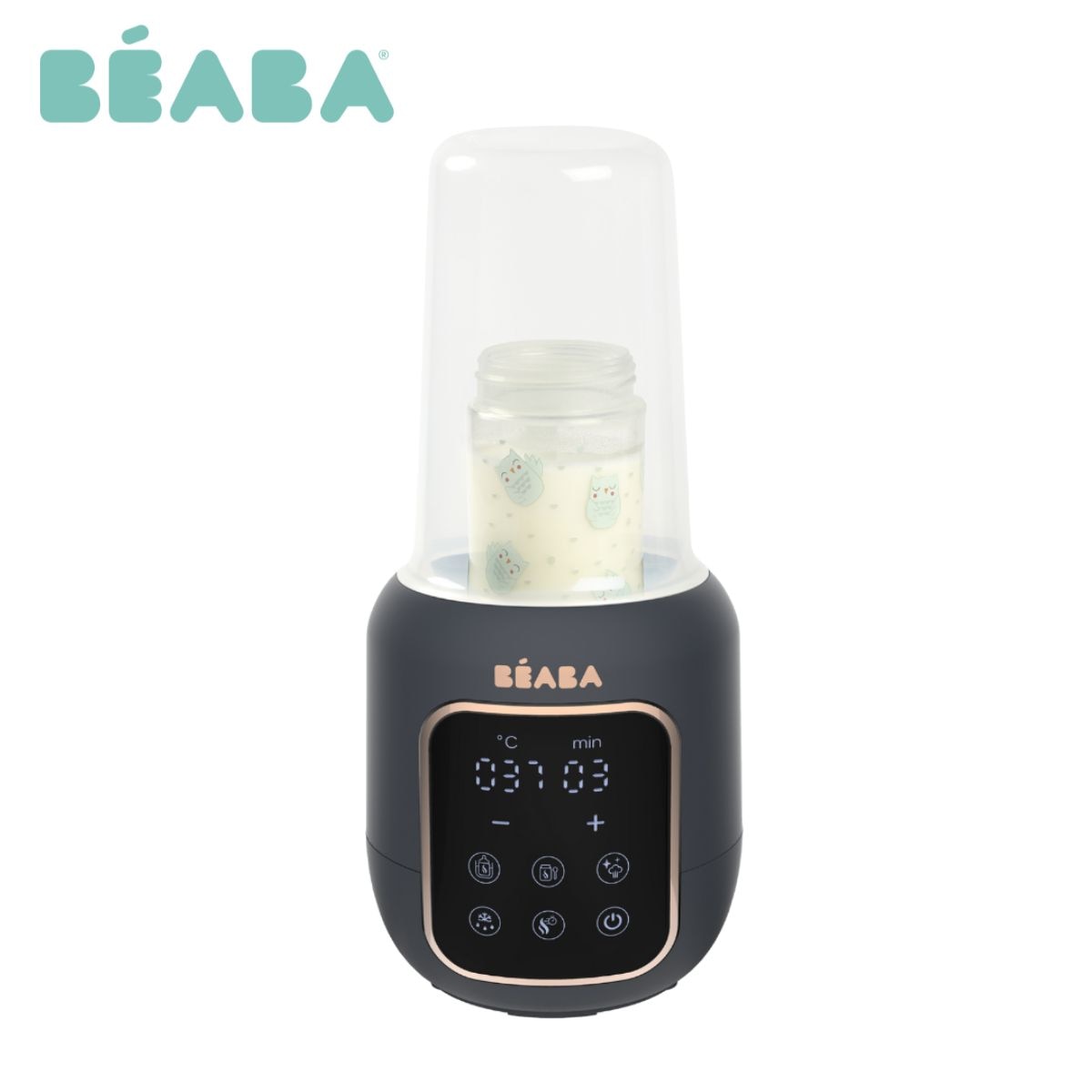 Beaba Multi Milk 5-in-1 Baby Bottle Warmer & Sterilizer - Fast Heating for Breastmilk & Formula - Perfect for Night Feeding & Travel Use