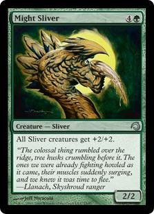 Premium Foil Might Sliver - Magic: The Gathering Card - Collectible Trading Card Game for Deck Building & Strategy Battles - Perfect for MTG Tournaments and Casual Play