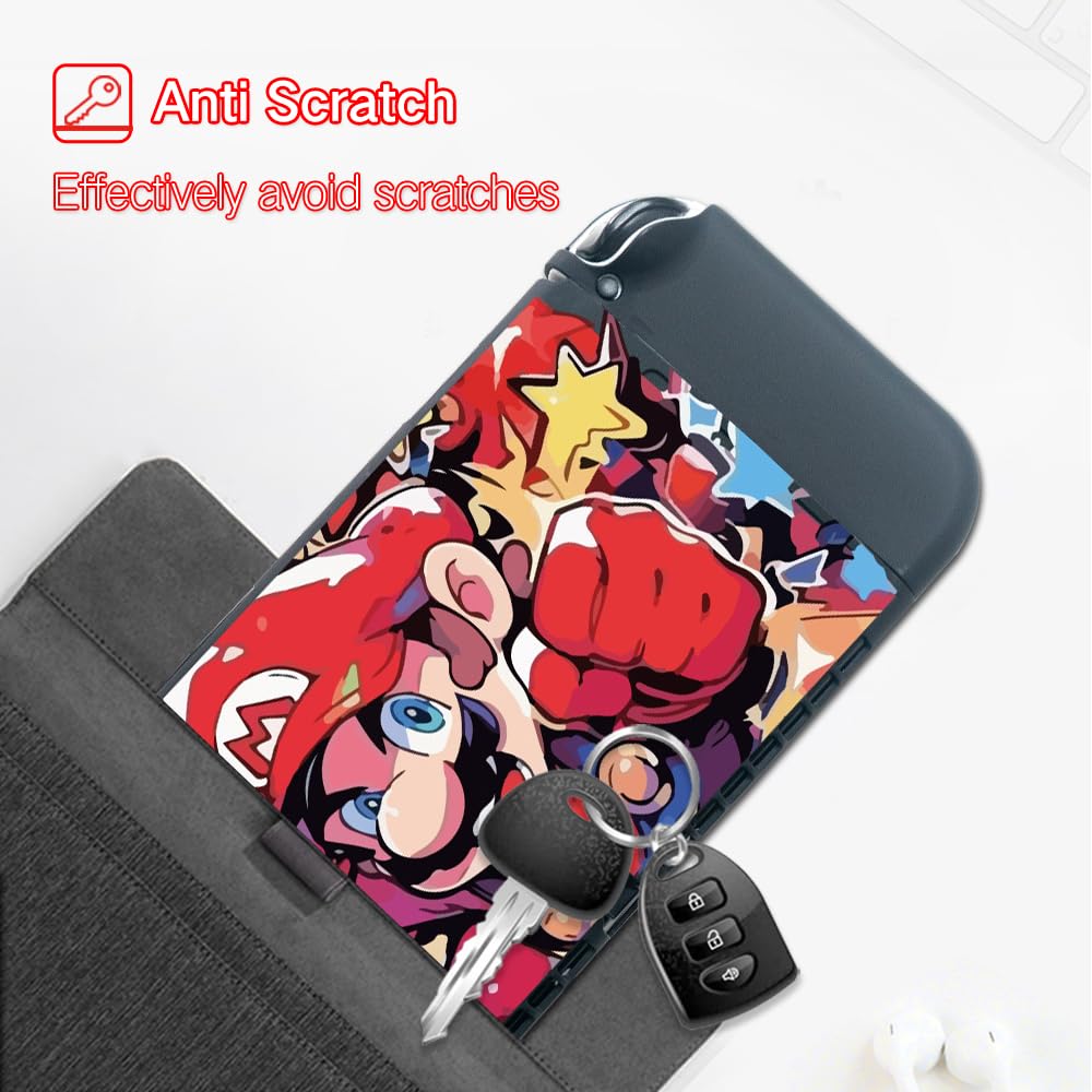 PERFECTSIGHT Protective Case for Nintendo Switch OLED - Durable TPU Cover for Girls, Boys & Kids - Dockable Kawaii Cute Design - Compatible with Nintendo Switch OLED - Perfect for Gaming, Travel & Home Entertainment