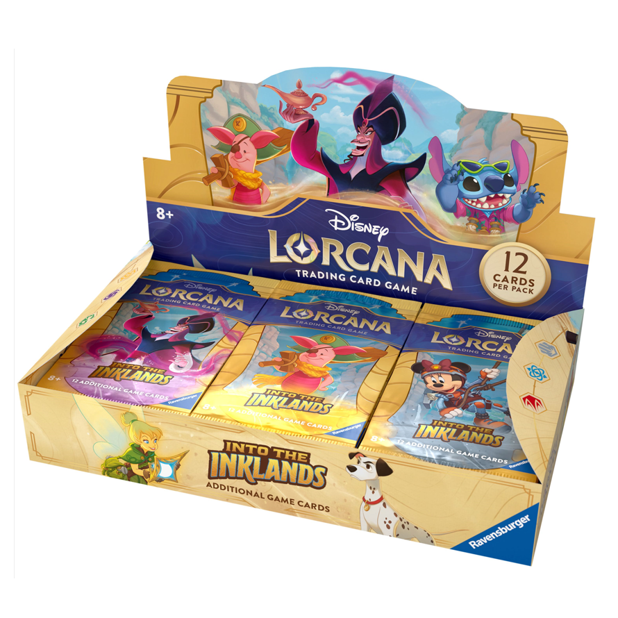 Disney Lorcana TCG: Into The Inklands Booster Display Box - 24 Packs | Collectible Trading Card Game for Players & Fans | Perfect for Game Nights & Tournaments