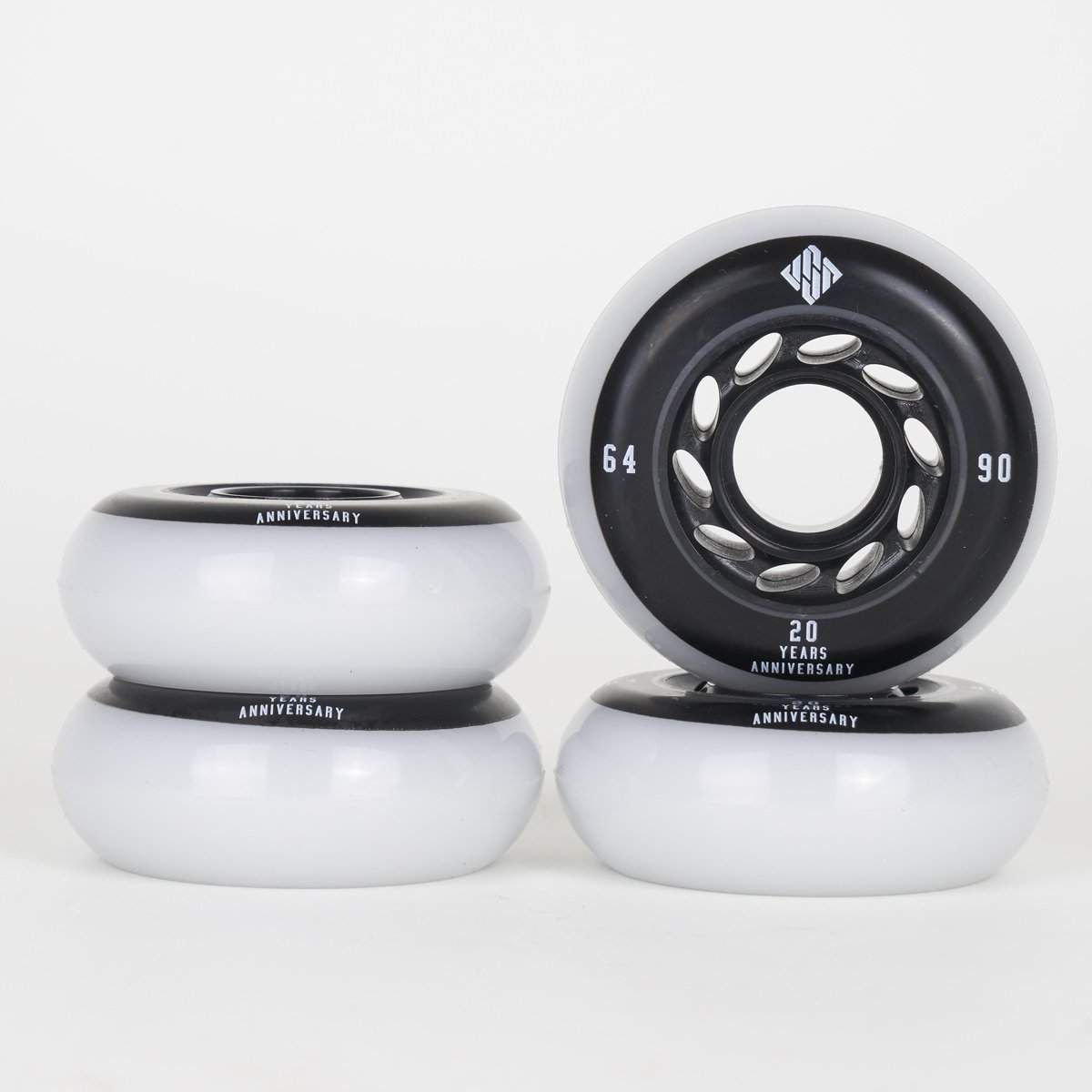 USD Team Wheels 64mm 90A Skateboard Wheels - High Performance for Street, Park & Cruising - Perfect for Skaters of All Levels