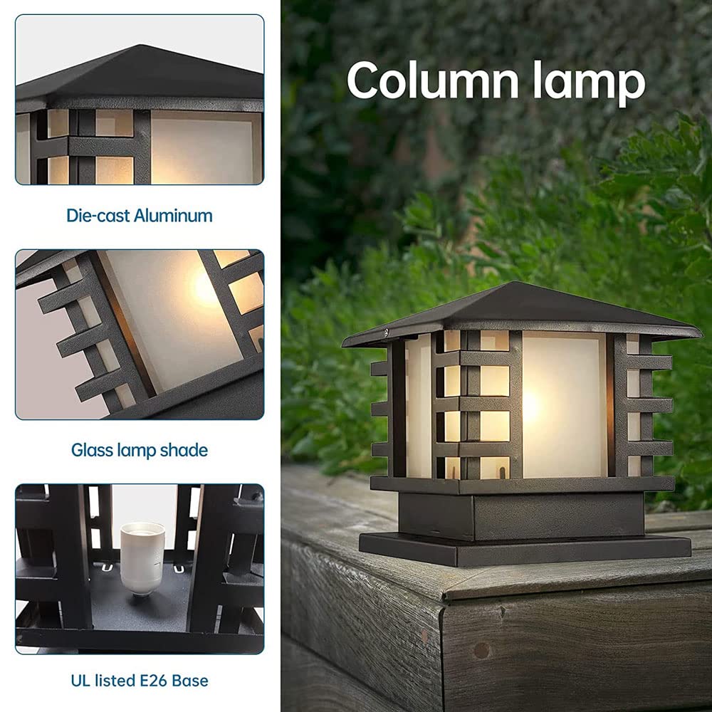 Waterproof Aluminum Pillar Lights - Outdoor Column Lights for Garden, Patio & Fence
