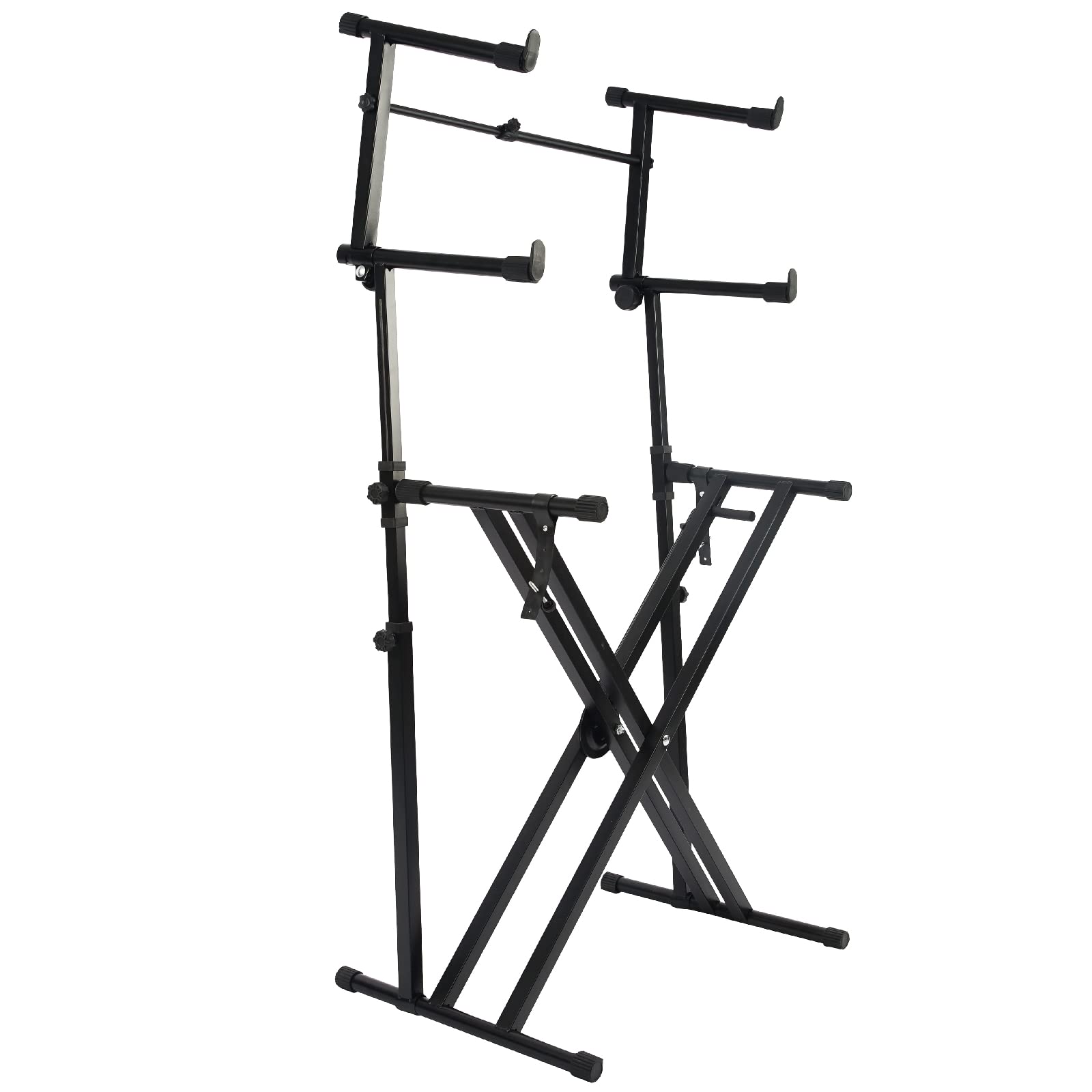 Miwayer Heavy-Duty X-Style 3-Tier Keyboard Stand - Quick Adjustable Piano Stand for Musicians, No Assembly Required | Perfect for Home Studios, Live Performances & Music Classrooms