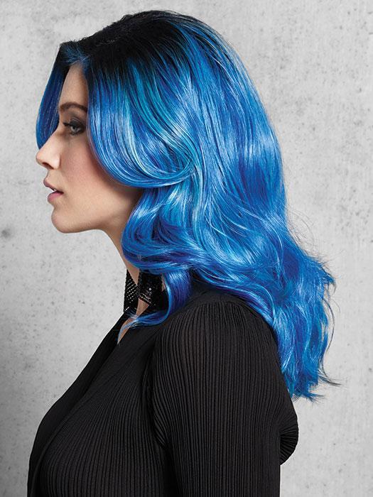 Blue Waves HF Synthetic Wig with Basic Cap - Soft & Natural-Looking Hair Replacement for Daily Wear, Cosplay, and Costume Parties
