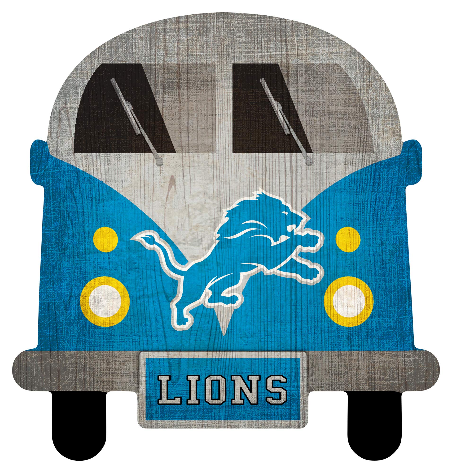 Fan Creations NFL 12 Inch Team Bus Sign - Officially Licensed Football Fan Decor for Tailgating, Game Room & Man Cave - Perfect for Sports Enthusiasts & Collectors