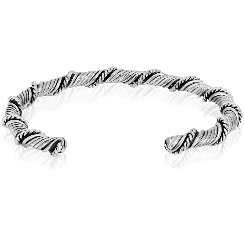 Viking Bracelets for Men and Women - 925 Sterling Silver Cuffs in Various Designs (Sizes M, L, XL) - Perfect for Viking Lovers, Historical Reenactments, and Everyday Wear
