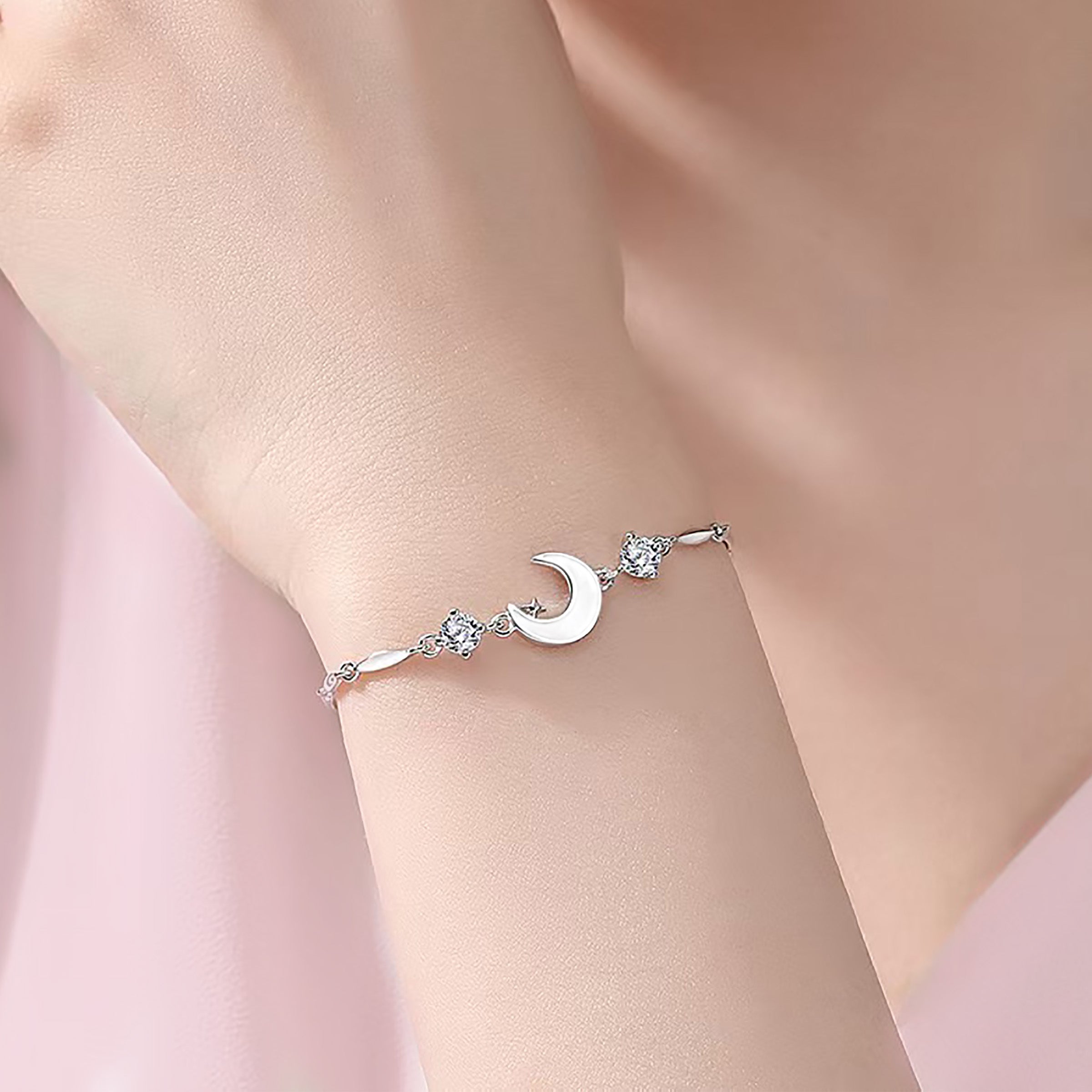 Moon & Star Breast Milk Jewelry - Handmade Keepsake Bracelet for Nursing Moms - Perfect Baby Shower Gift & Breastfeeding Memory Keepsake