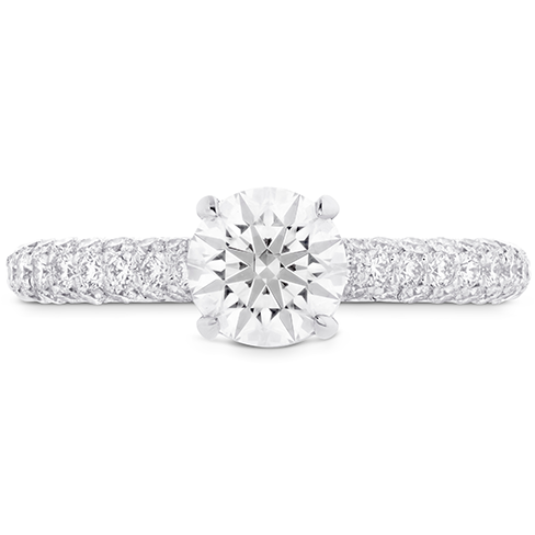 Hearts On Fire Euphoria Diamond Engagement Ring for Women - 1 Carat Round Cut Solitaire Wedding Band - Perfect for Proposals, Anniversaries & Romantic Occasions